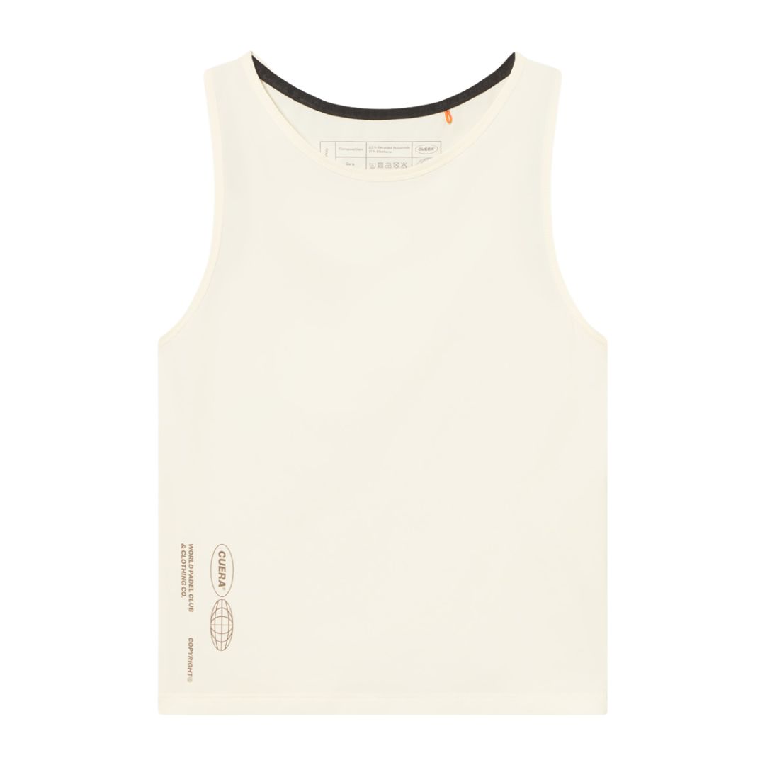 Cuera Oncourt Cropped Tank Top Women Off White